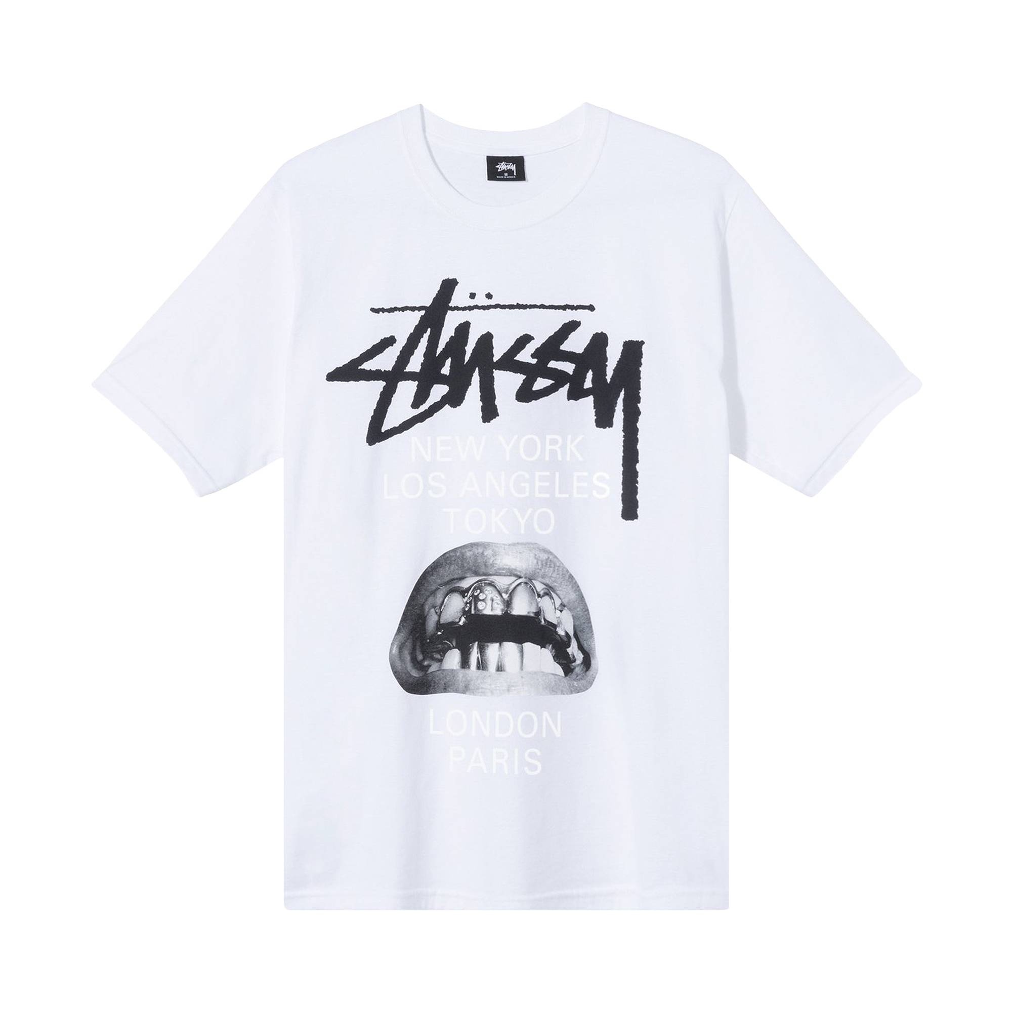 Stussy x Rick Owens World Tour Collection T-Shirt 'White' - 1