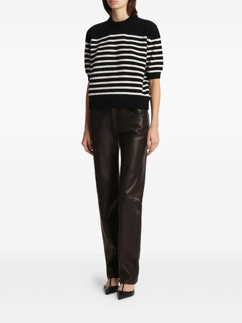 KHAITE Davin striped sweater outlook