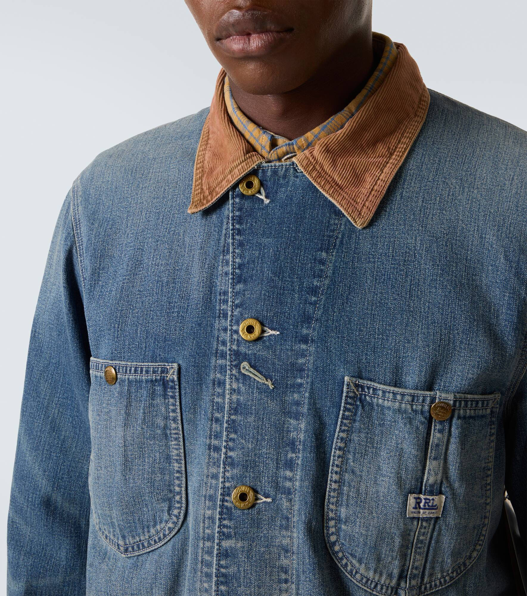 Stockton corduroy-trimmed denim jacket - 6
