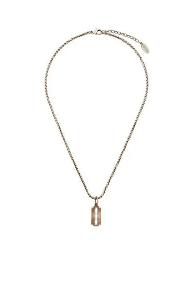 Roberto Cavalli Razor Blade Pendant Chain Necklace - 1