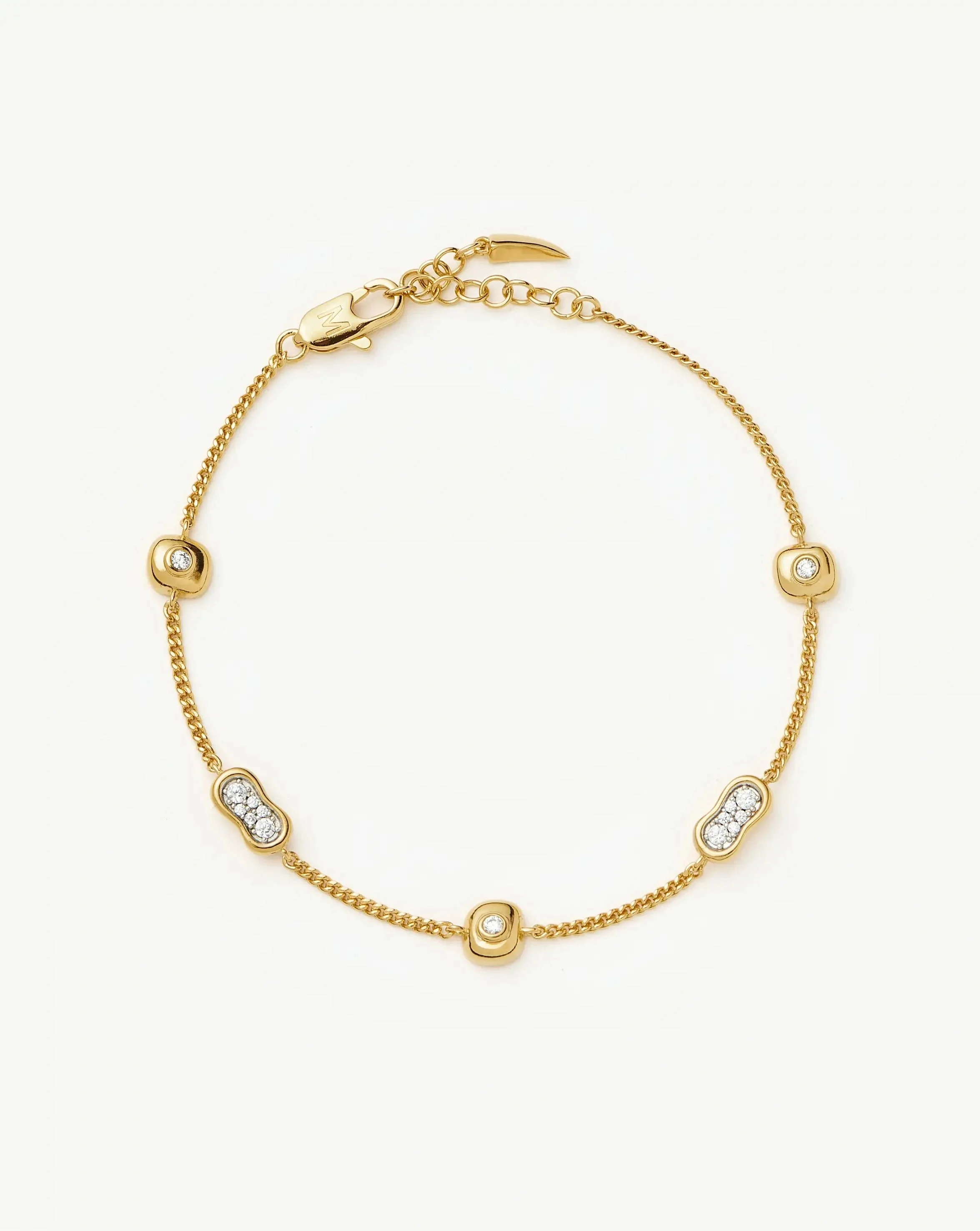 Molten Pavé Multi Charm Bracelet - 1