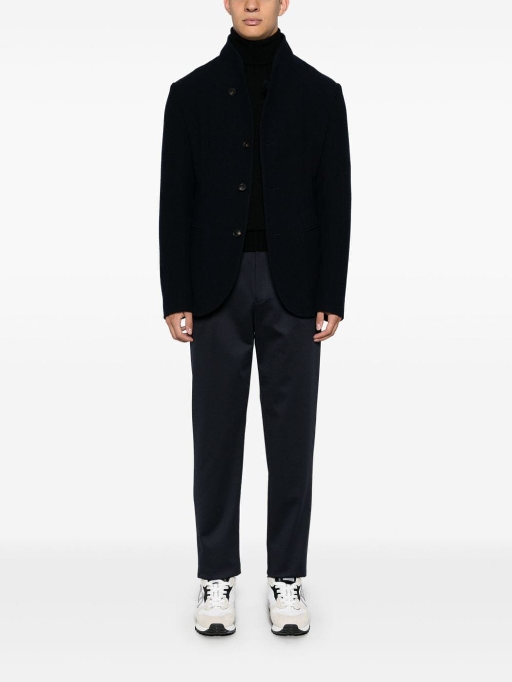pleat-detail trousers - 3