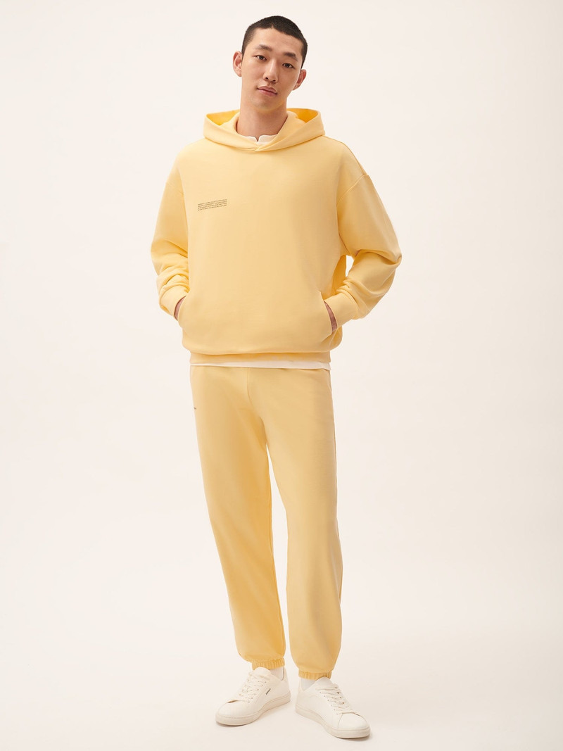 PANGAIA Mens 365 Midweight Track Pants - Seashell Yellow outlook