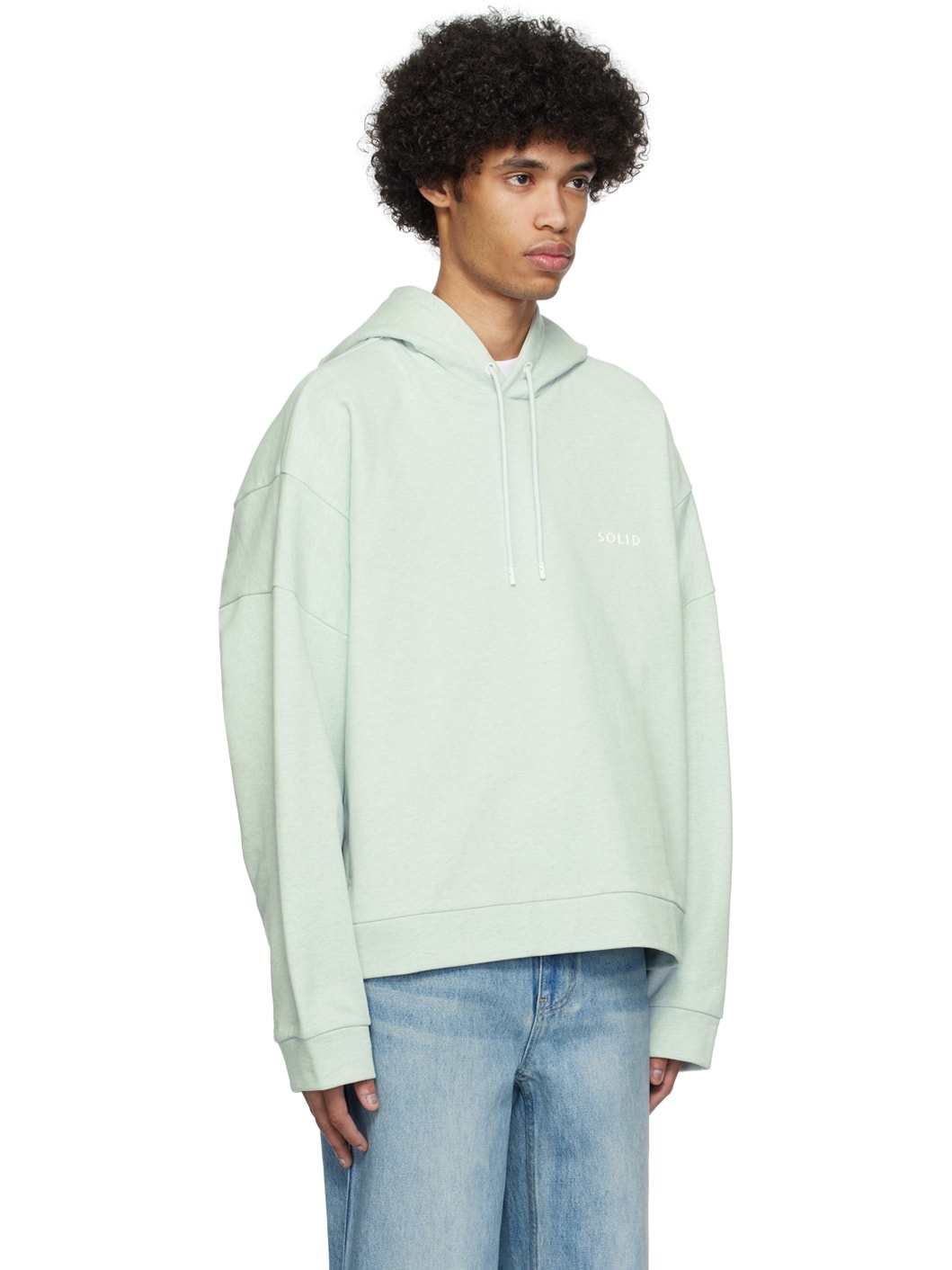 Green Drawstring Hoodie - 2
