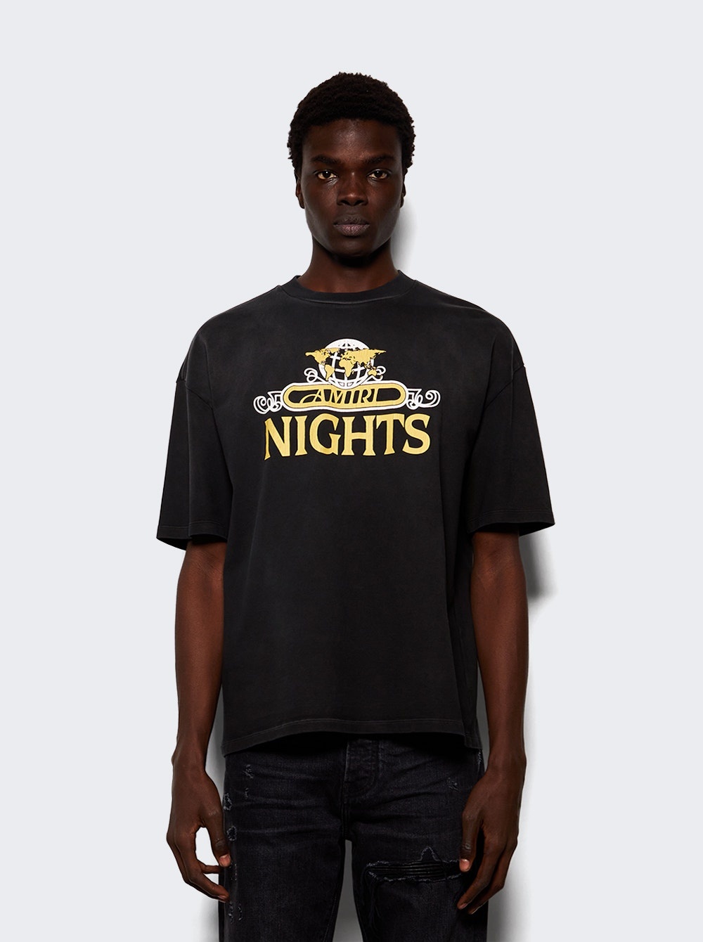 Nights Oversized Tee Black - 2
