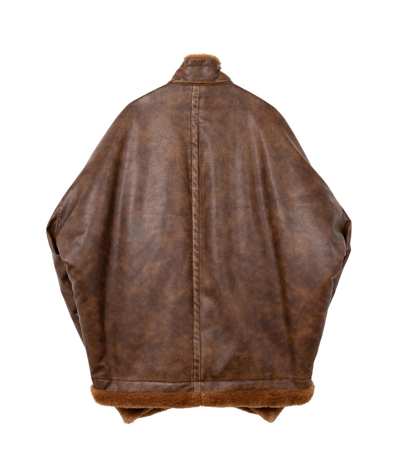 Coated Big Zip Boa Jacket 22