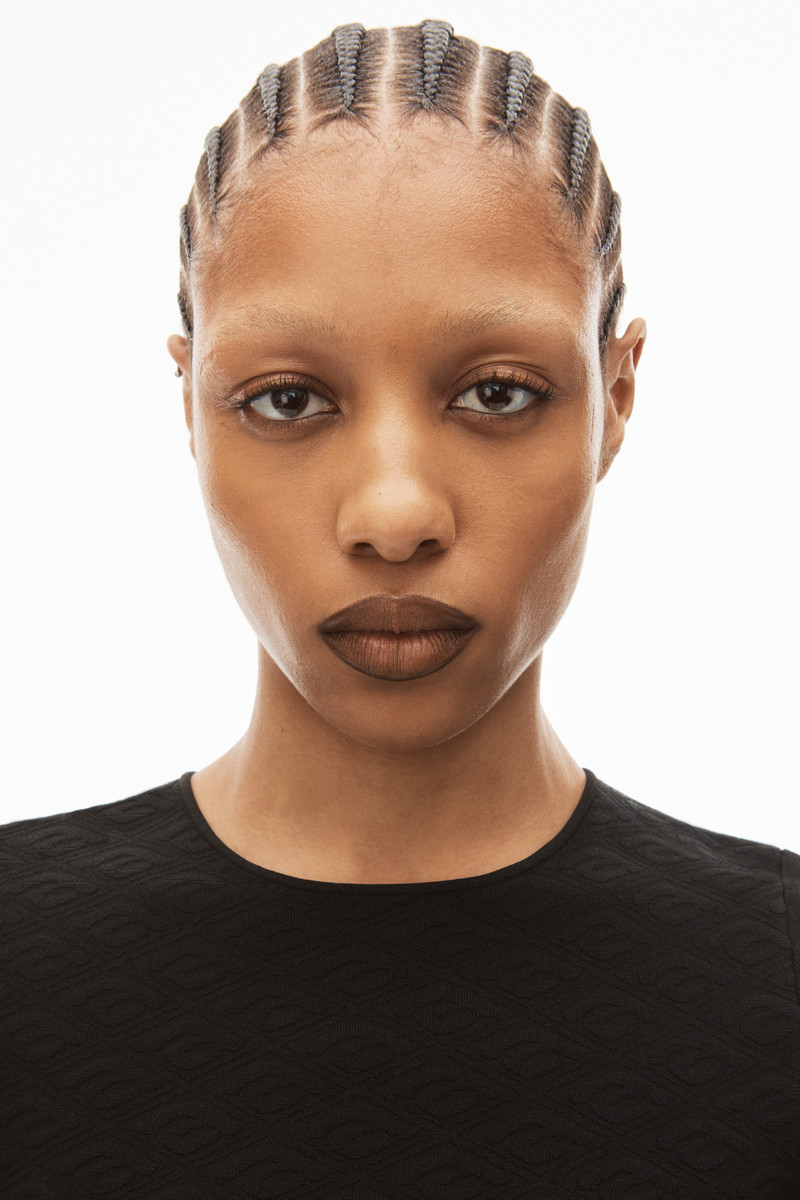 CROPPED TEE IN COMPACT JACQUARD 5