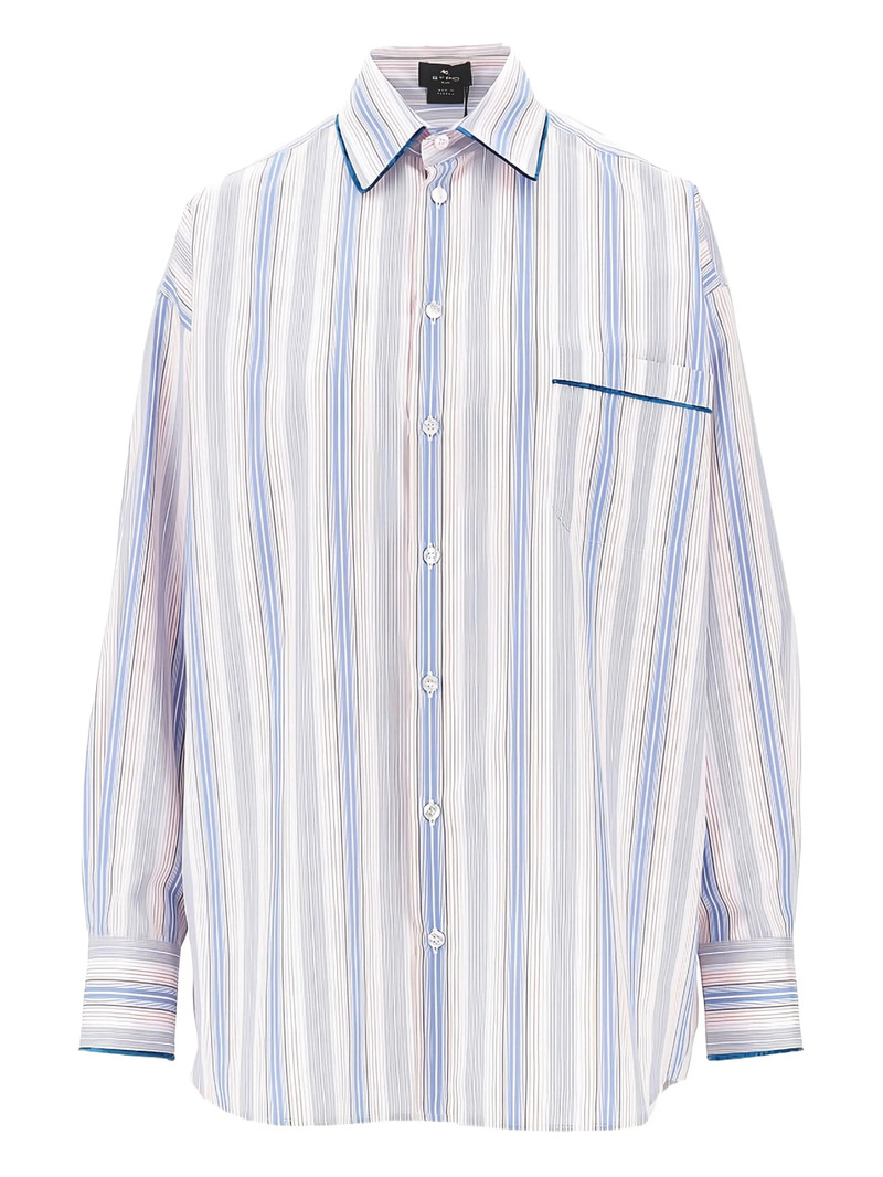 Etro Striped Collar Shirt 1