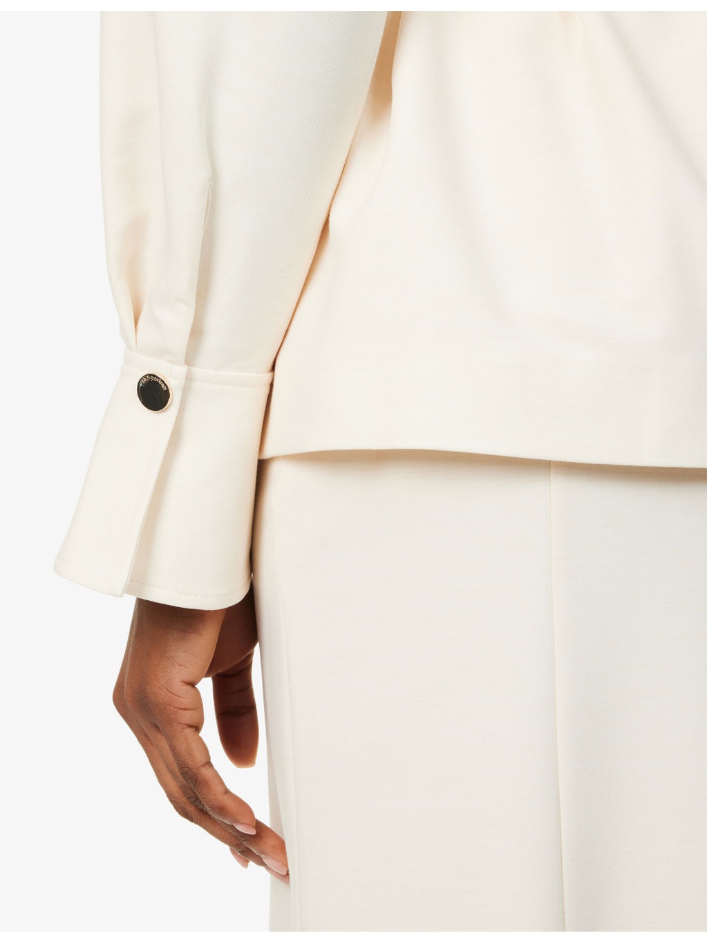 Belted Detachable-Skirt Woven Midi Dress - 6