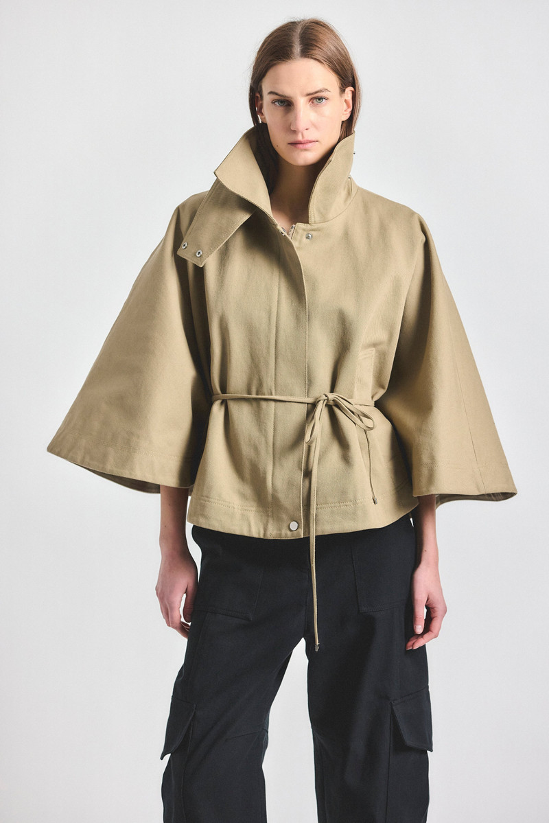 COLLINS BELTED CAPELET 1