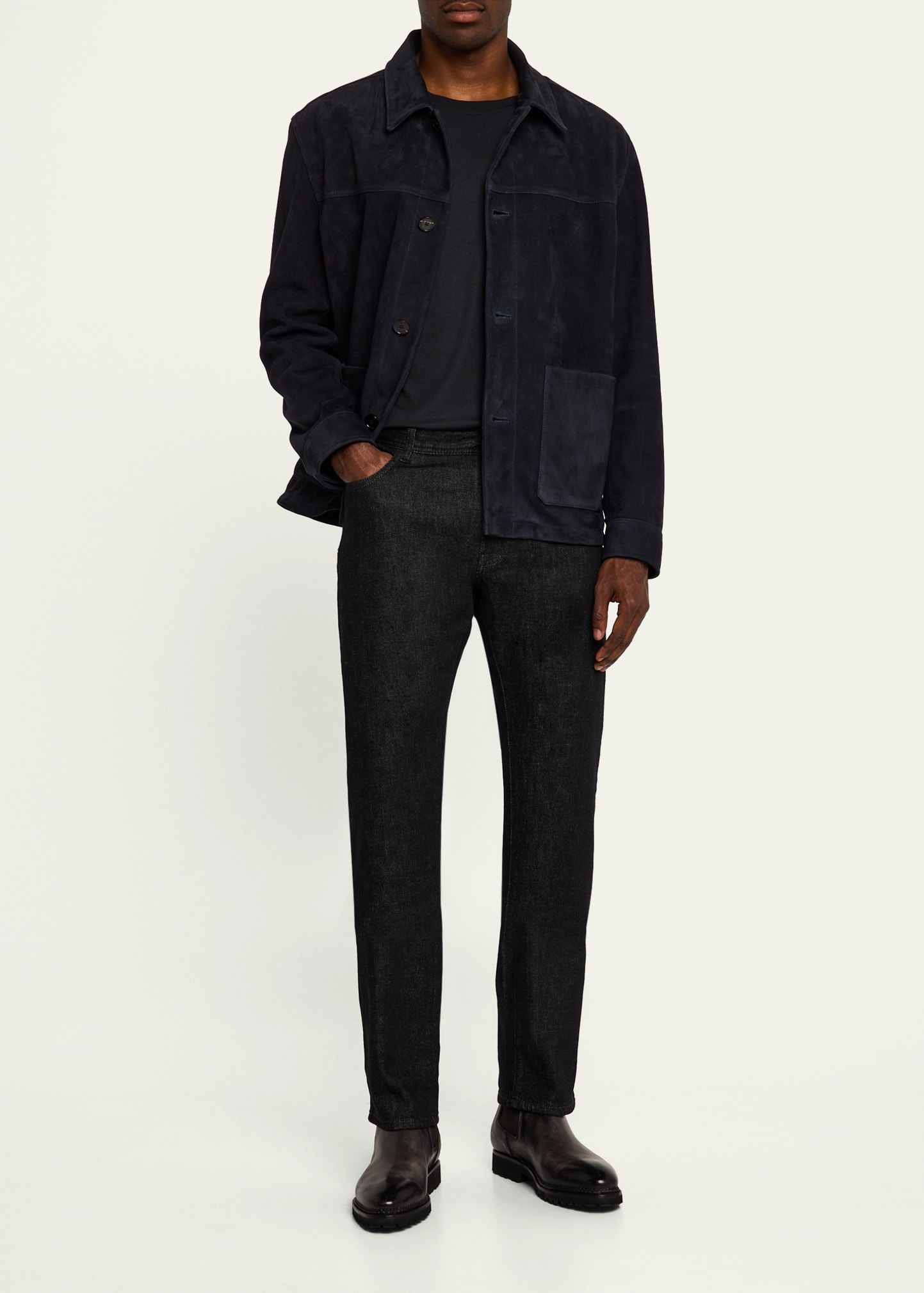 Men's Suede Chore Coat - 2