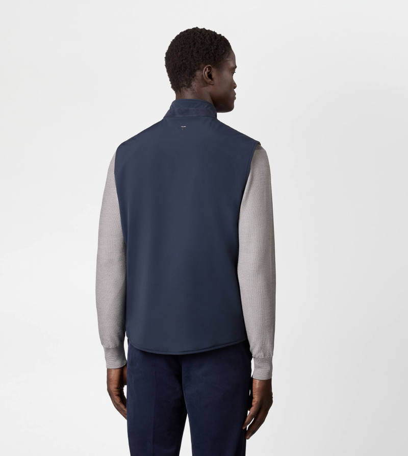 VEST IN TECHNICAL FABRIC - BLUE 3