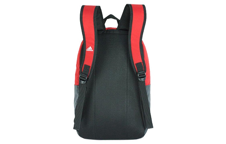 adidas Athletic Colorblock Zipper Schoolbag Backpack  Backpack Unisex Red / Black DM2913 - 3