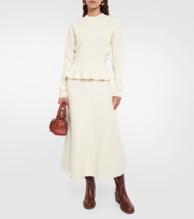 Chloé Wool-blend midi skirt outlook