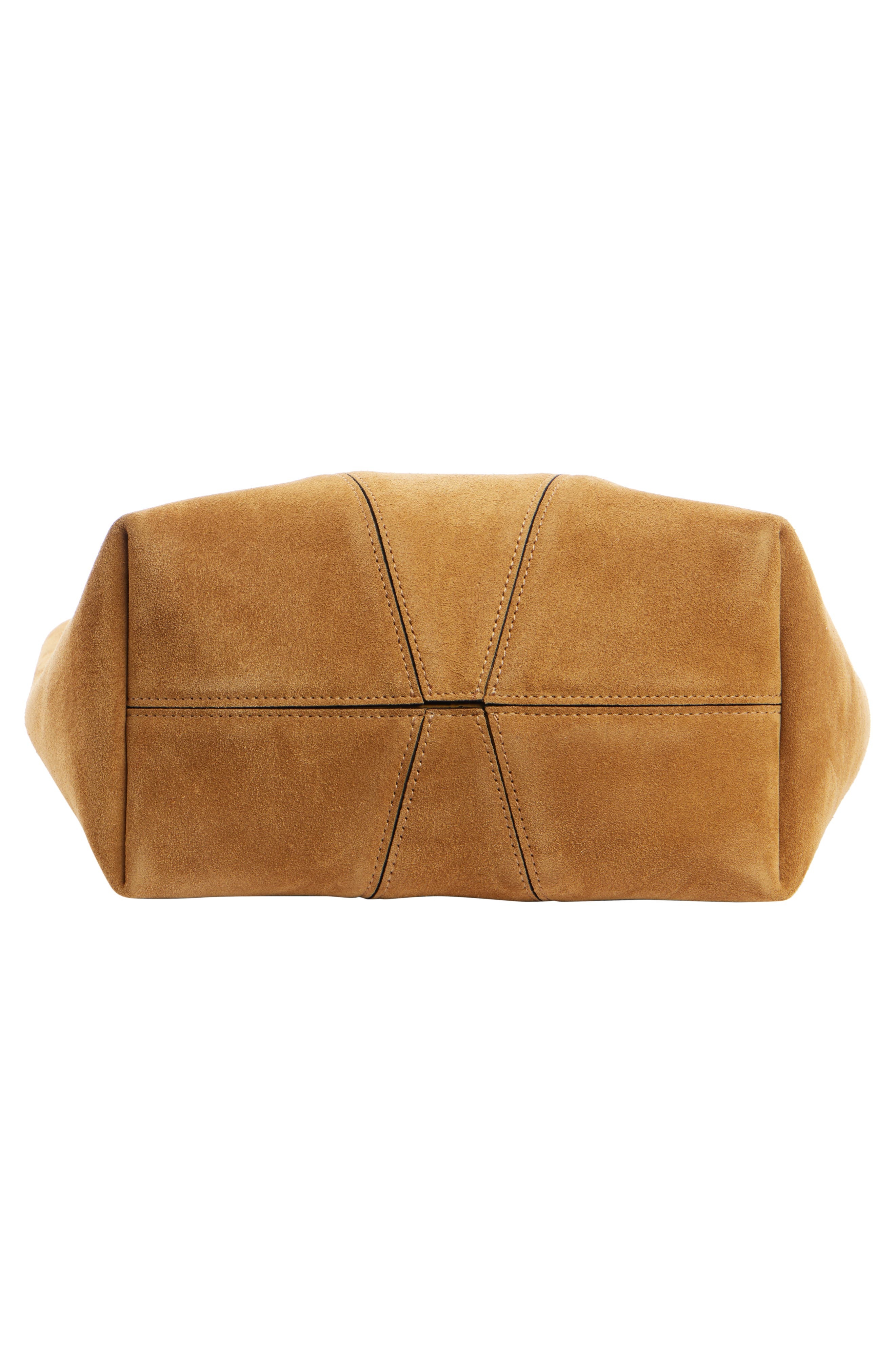 Chloé Spin Suede Tote in Gold Khaki at Nordstrom - 6