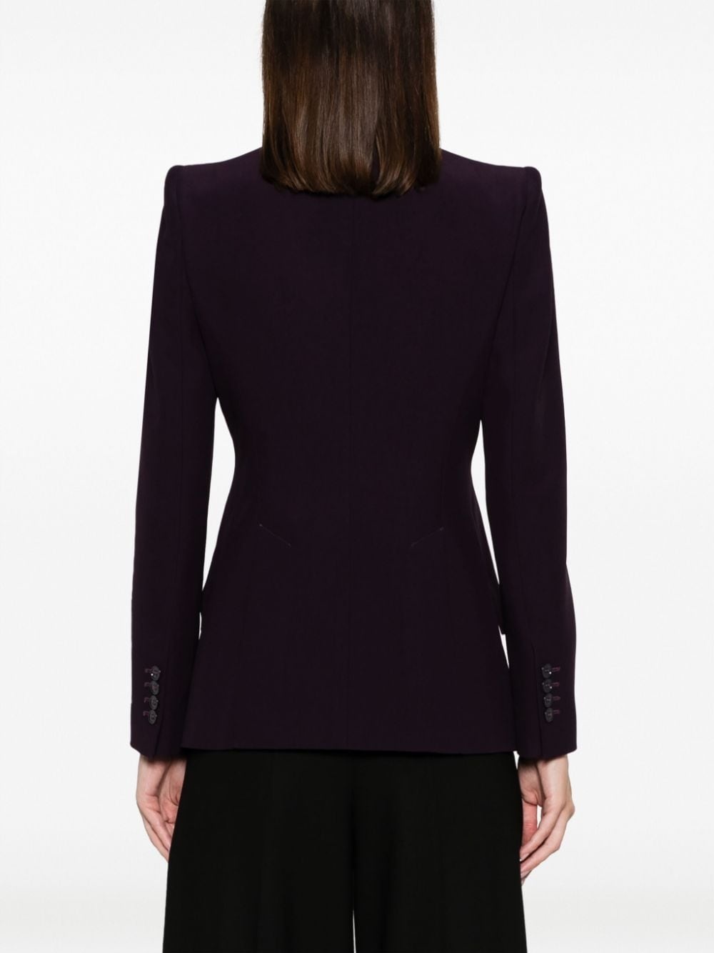 tailored single-breasted blazer - 4