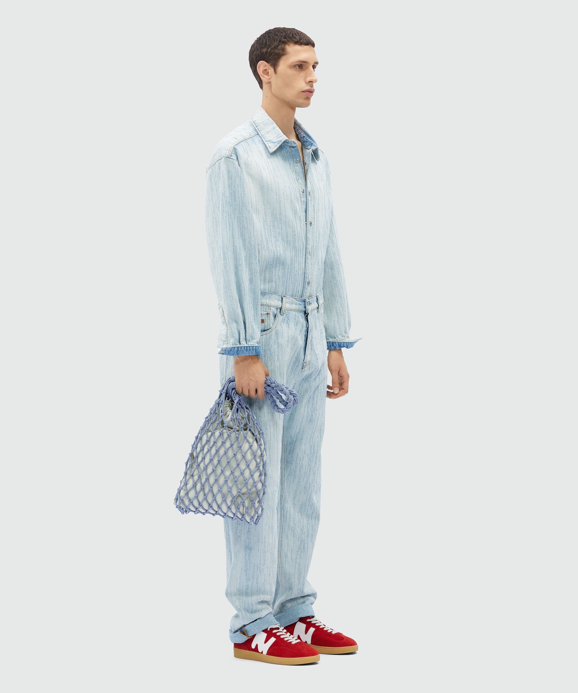 Destroyed denim trousers - 4