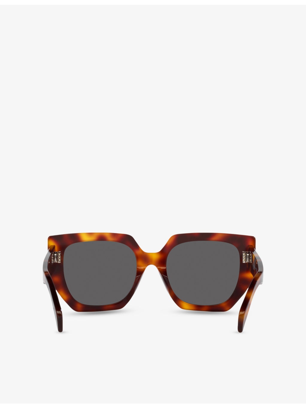 CL40239F Butterfly-Frame Tortoiseshell Acetate Sunglasses - 4
