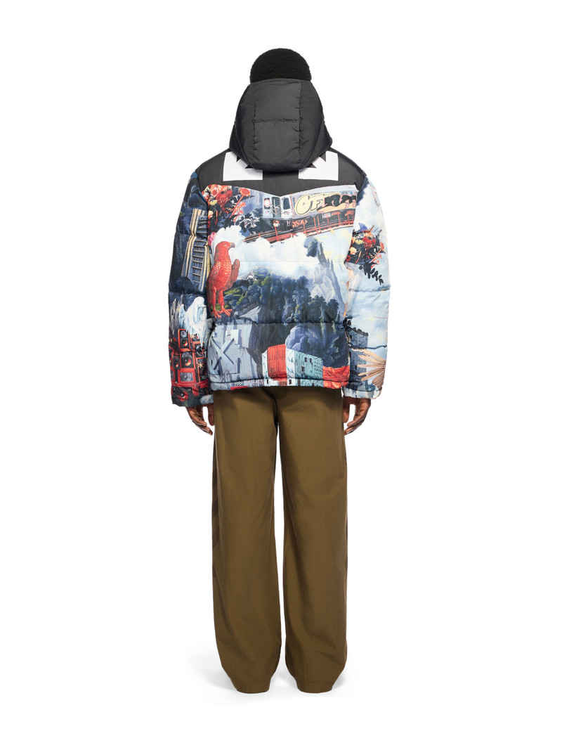 World Paint Bicolor Down Jacket 4