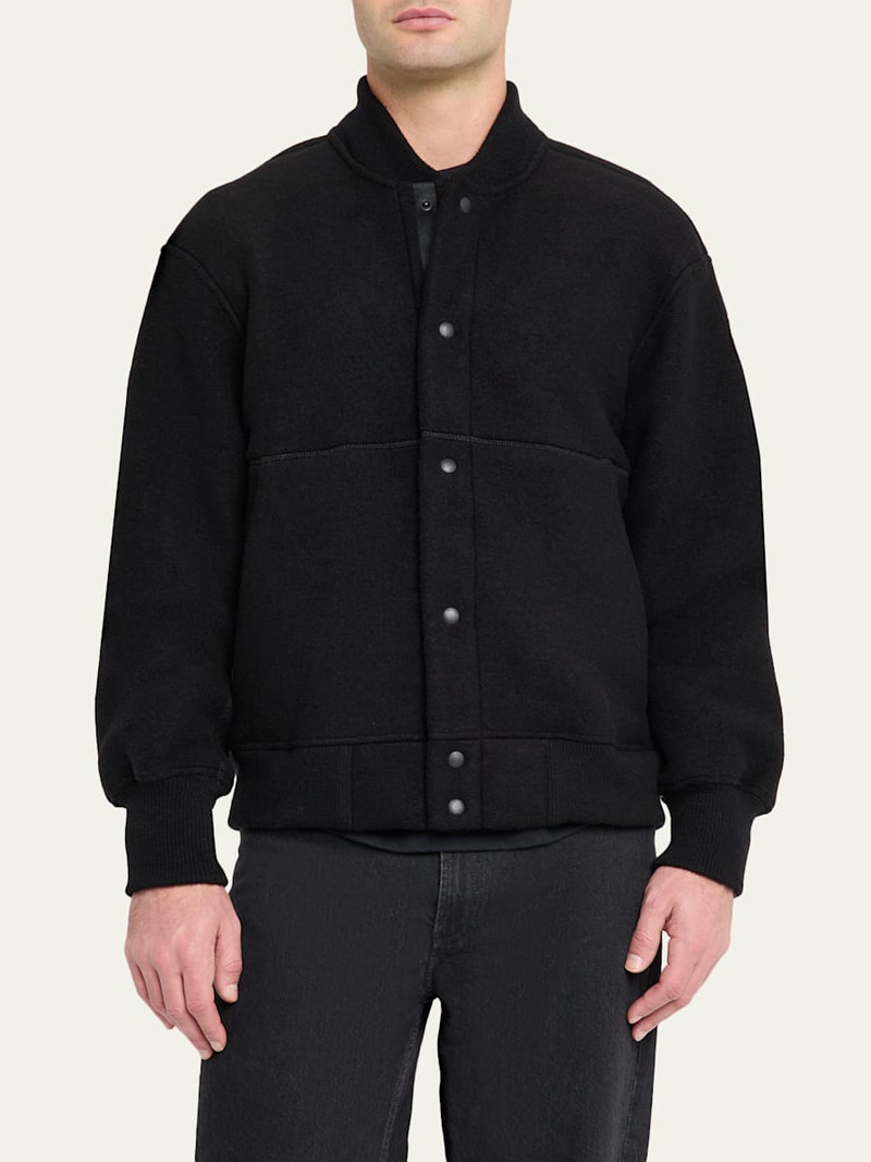 Canada Goose Men's Hudson Fleece Snap-Front Bomber Jacket outlook