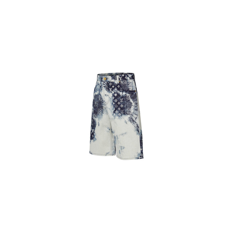 Louis Vuitton Monogram Bandana Denim Shorts outlook