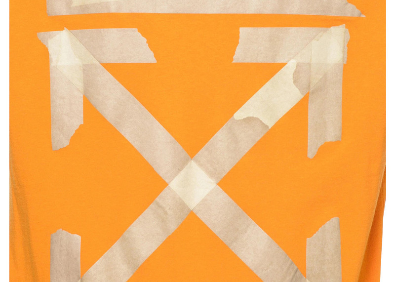 Off-White OFF-WHITE Slim Fit Tape Arrows T-Shirt Orange/Beige outlook
