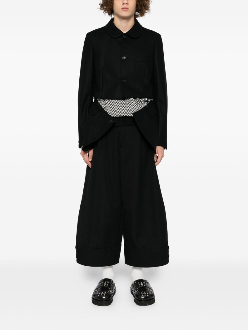 BLACK COMME des GARÇONS cut-out blazer outlook