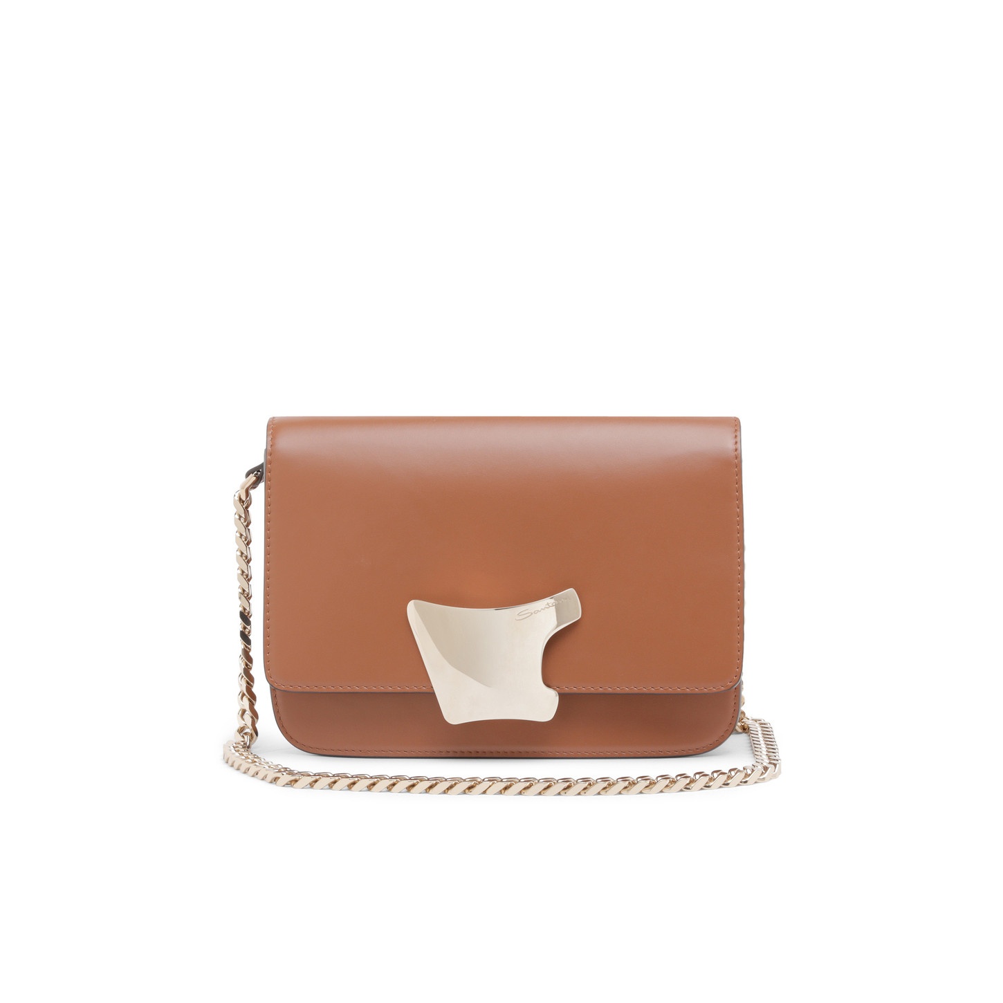 Brown leather crossbody bag - 6