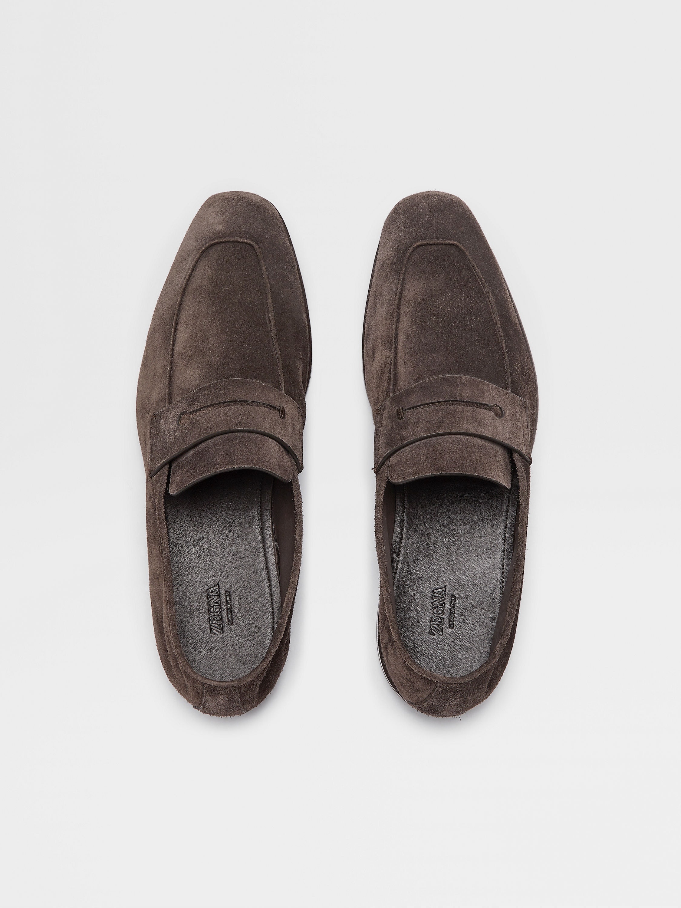 DARK BROWN SUEDE L'ASOLA LOAFERS - 5