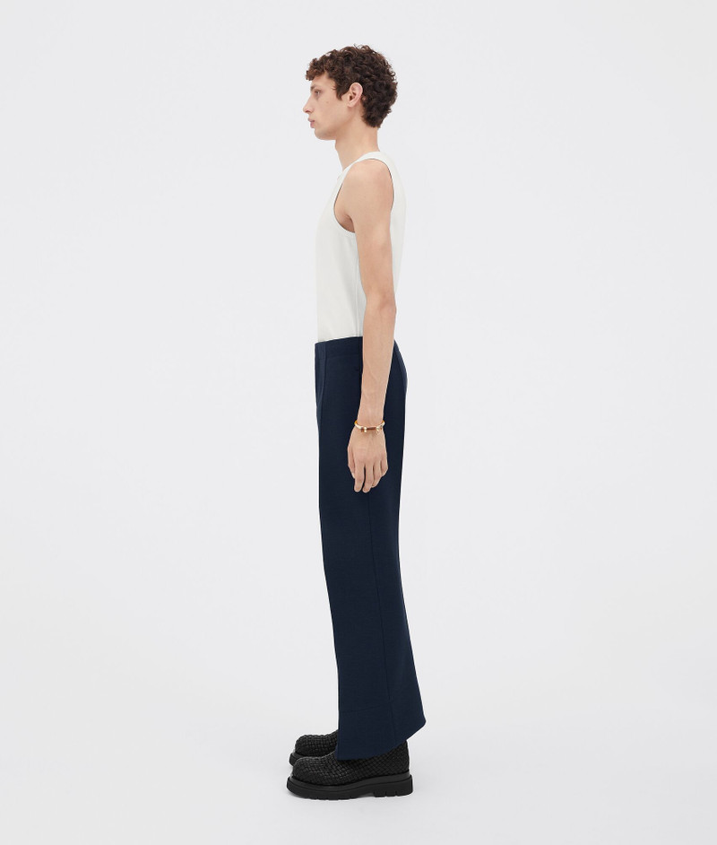 Bottega Veneta curved shape double wool trousers outlook