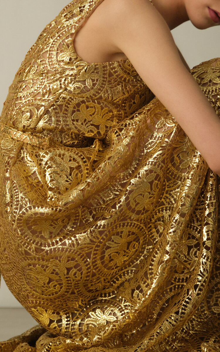 Torres Guipure Lace Dress gold - 2