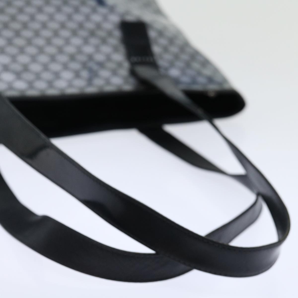 CELINE Macadam Canvas Tote Bag Enamel Silver Black - 8