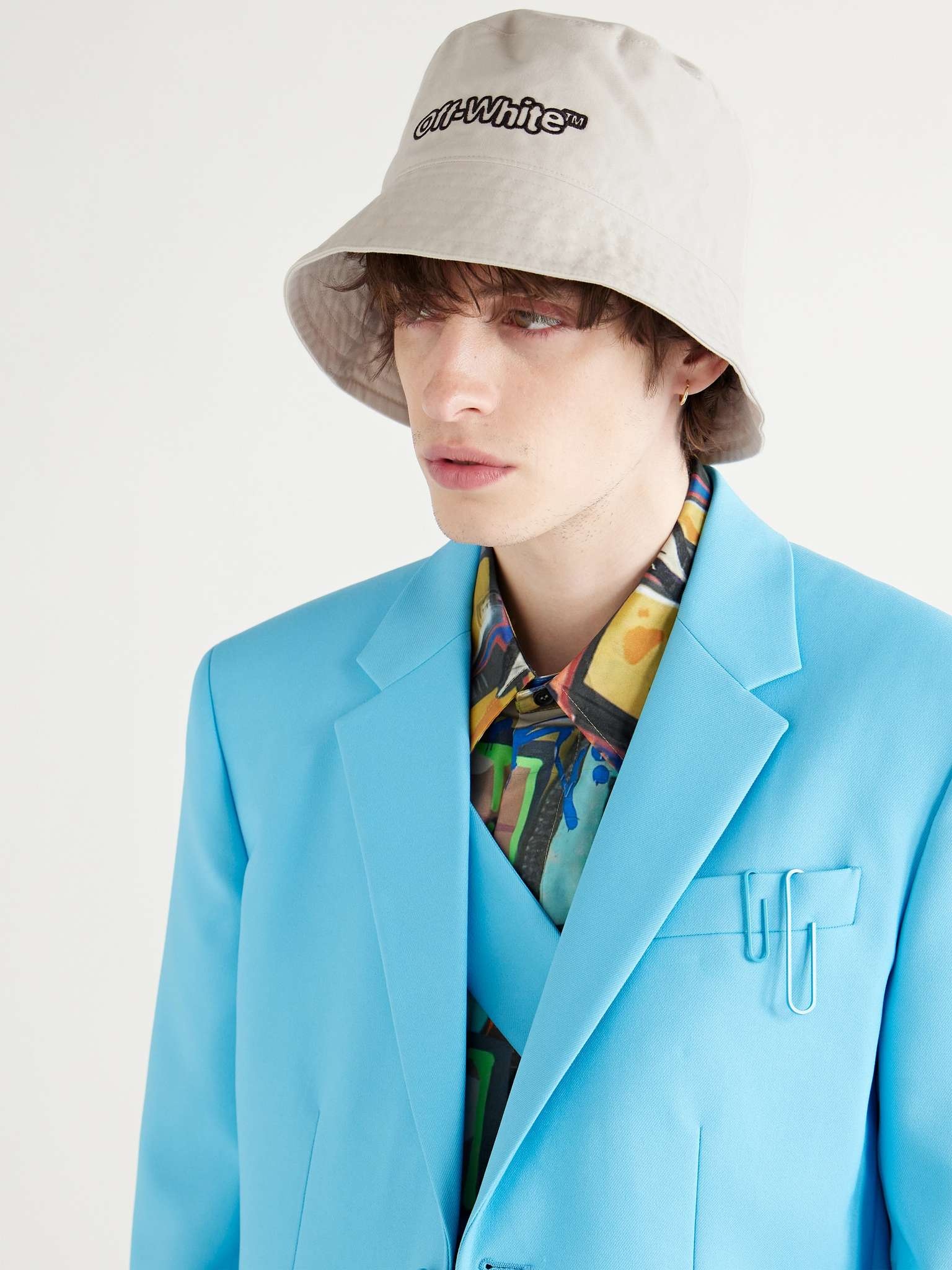 Logo-Embroidered Cotton-Twill Bucket Hat - 2