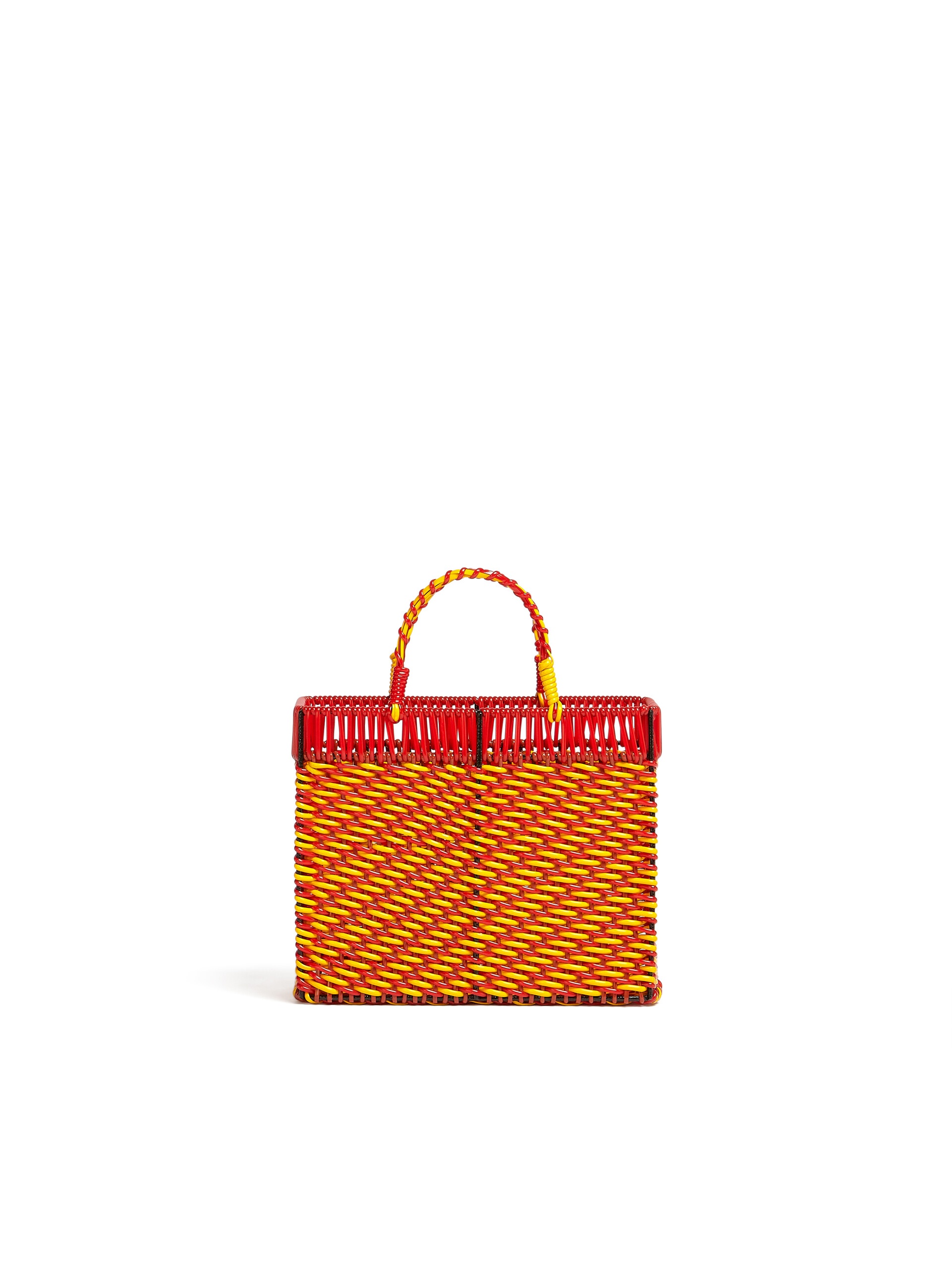 MARNI MARKET ORANGE AND RED BASKET - 3