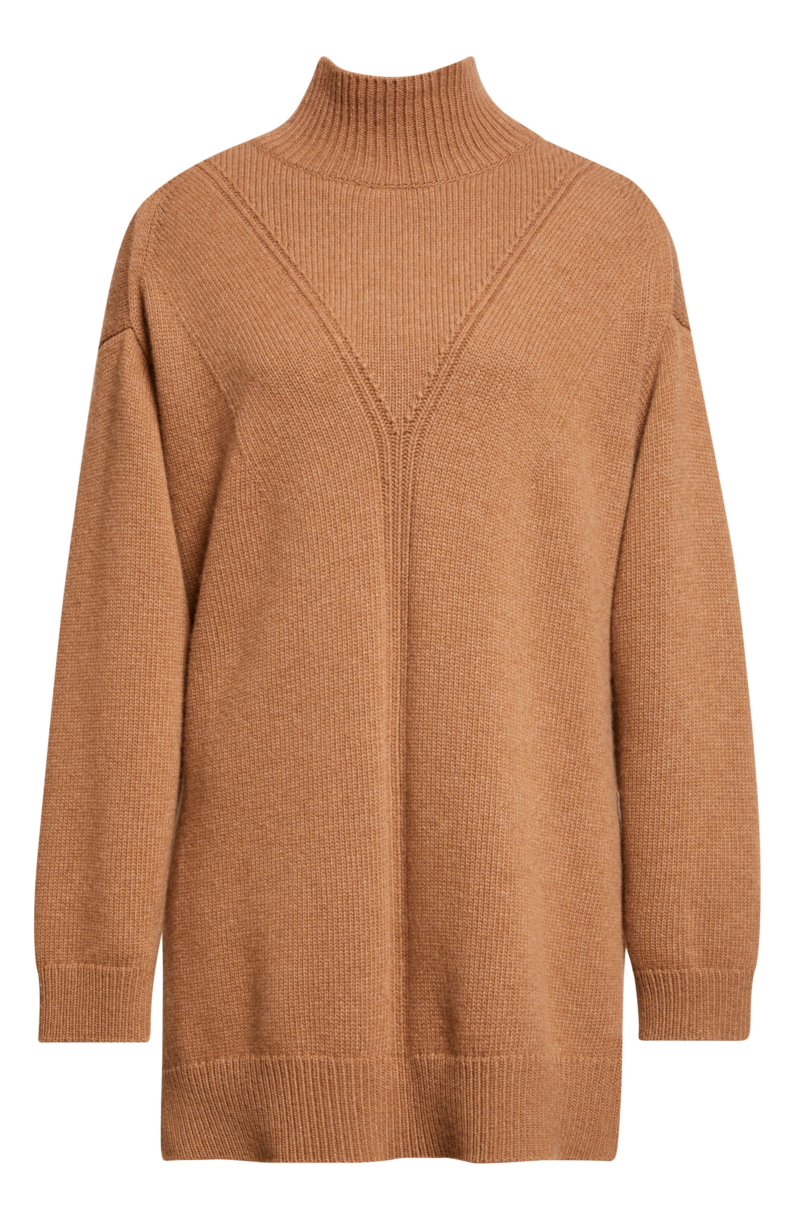 FFORME Loletta Boyfriend Wool & Cashmere Sweater in Camel Melange at Nordstrom - 6