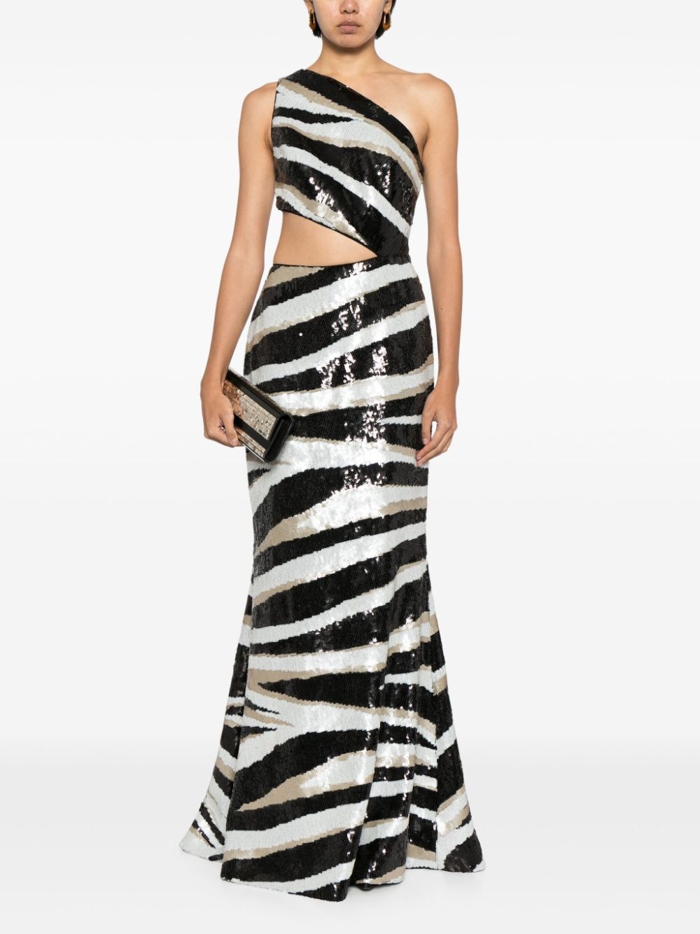 asymmetric sequin dress - 2