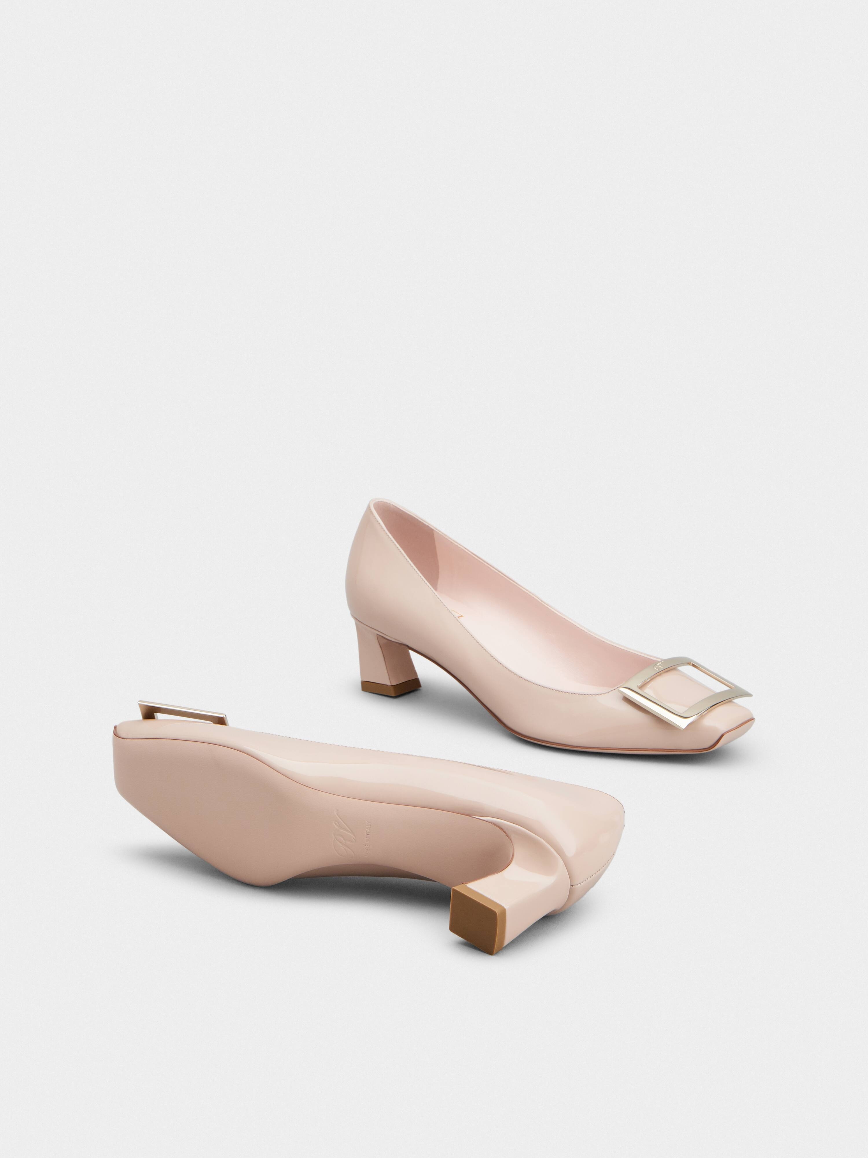 Trompette Metal Buckle Pumps in Patent Leather - 6