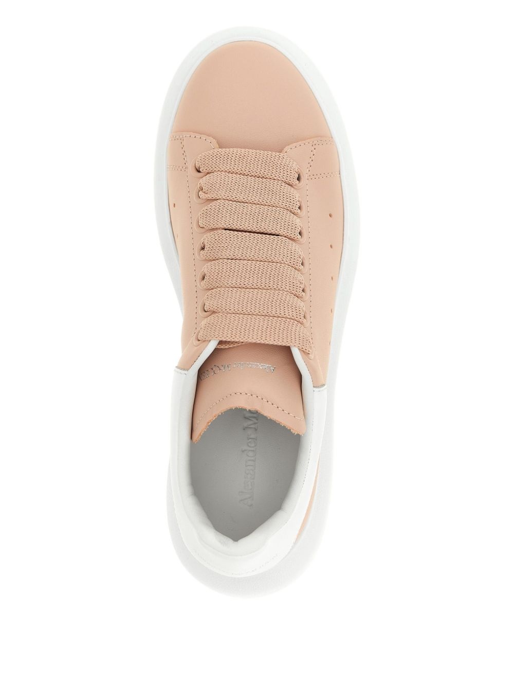 leather lace-up sneakers - 3