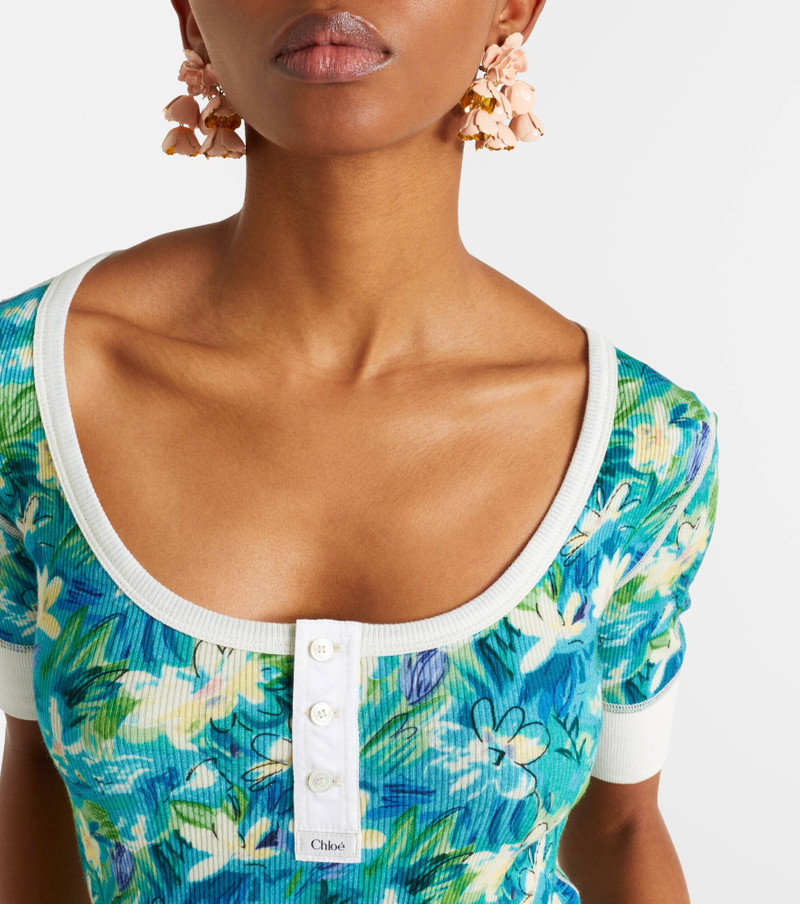 Flower Cloud enamel drop earrings 6