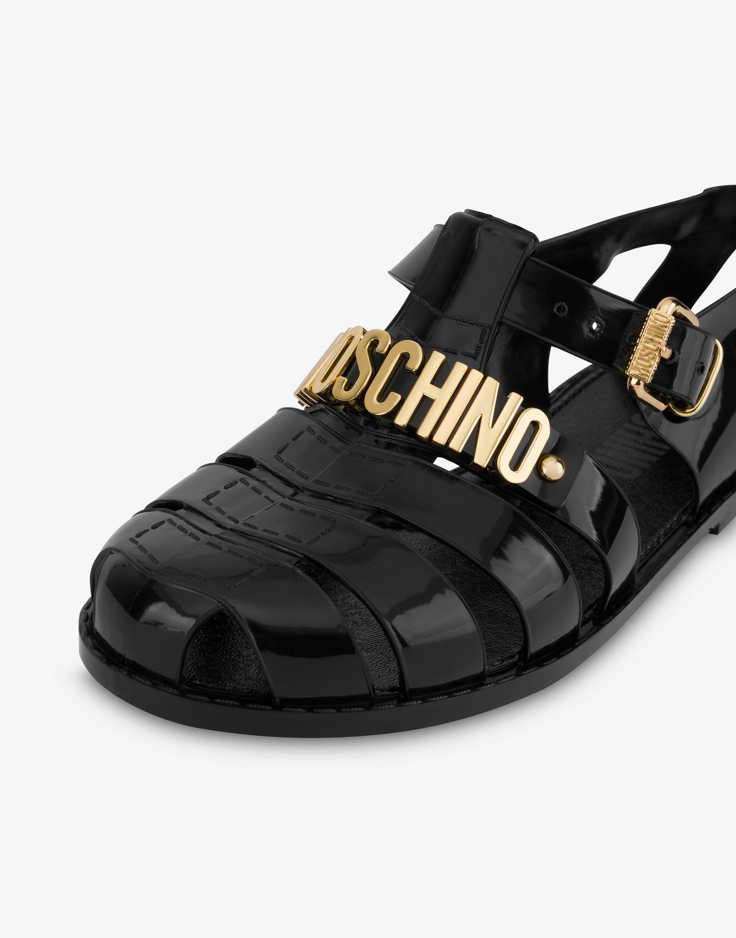 JELLY SANDALS WITH LETTERING LOGO - 2