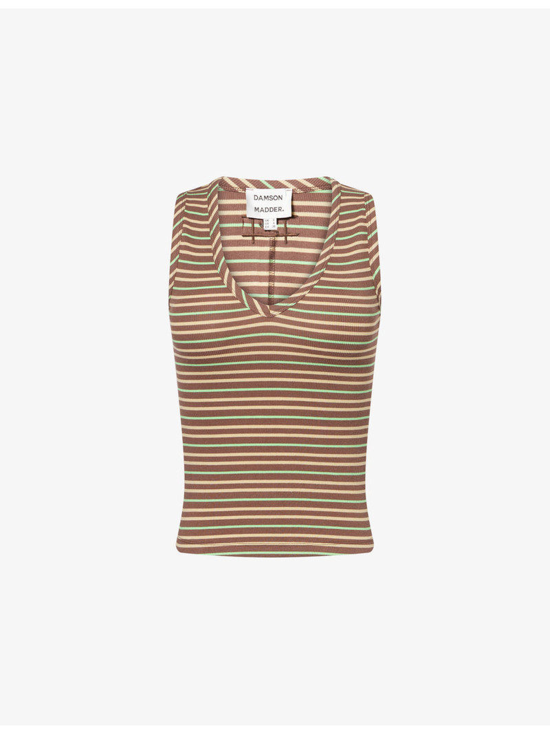 Arlea Striped Cotton-Blend Top 1