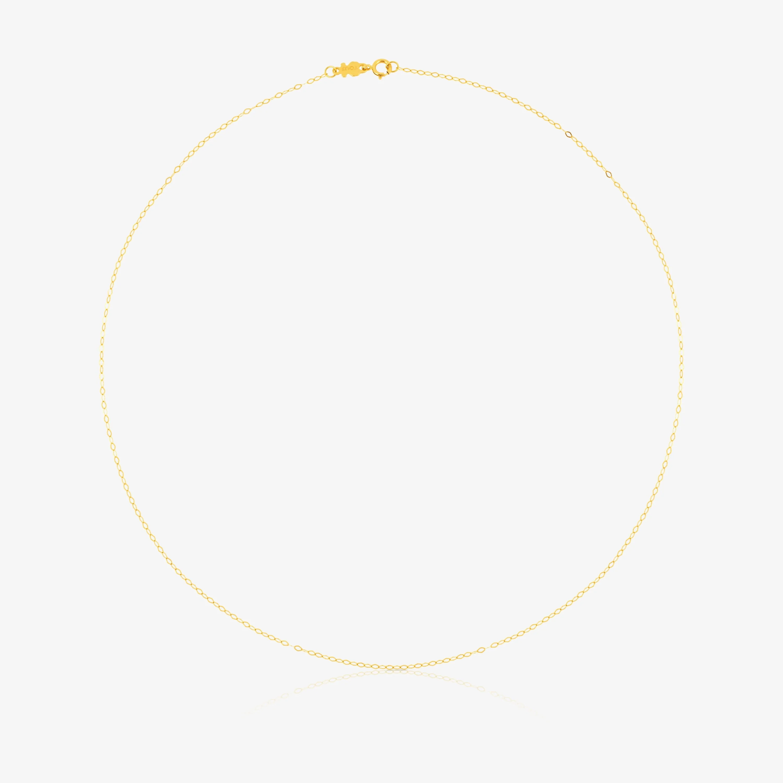 18K solid gold Choker with oval rings measuring 40 cm TOUS Chain - 1