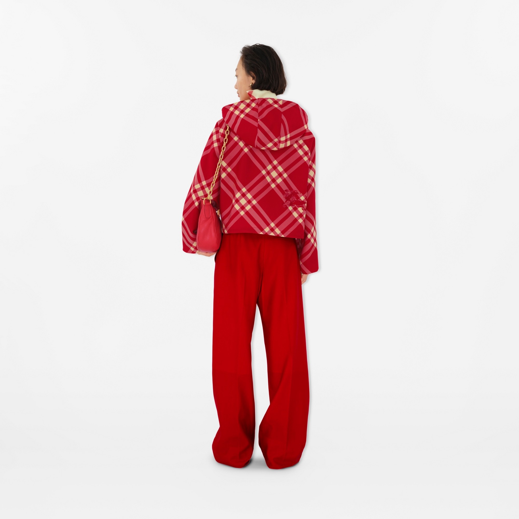 Cropped Check Lightweight Jacket - 4