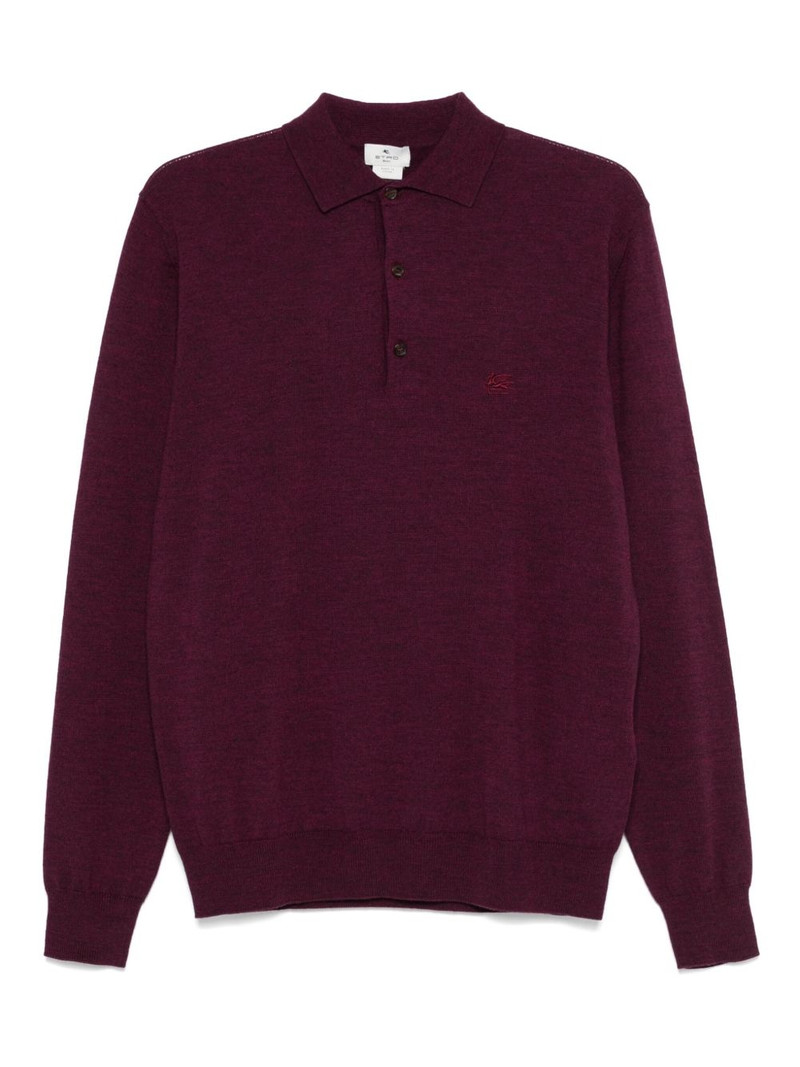 embroidered-logo polo shirt 1