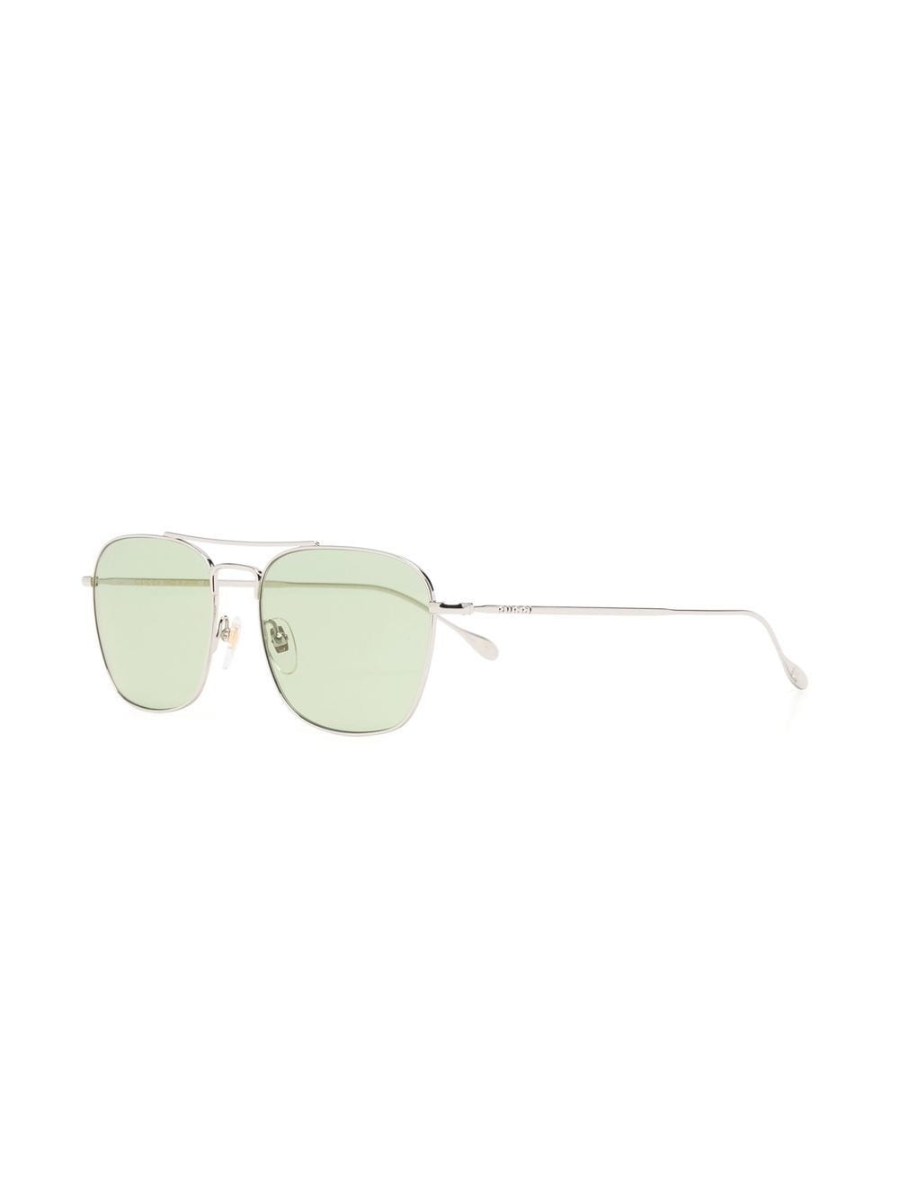 rectangle-frame tinted-lens sunglasses - 2