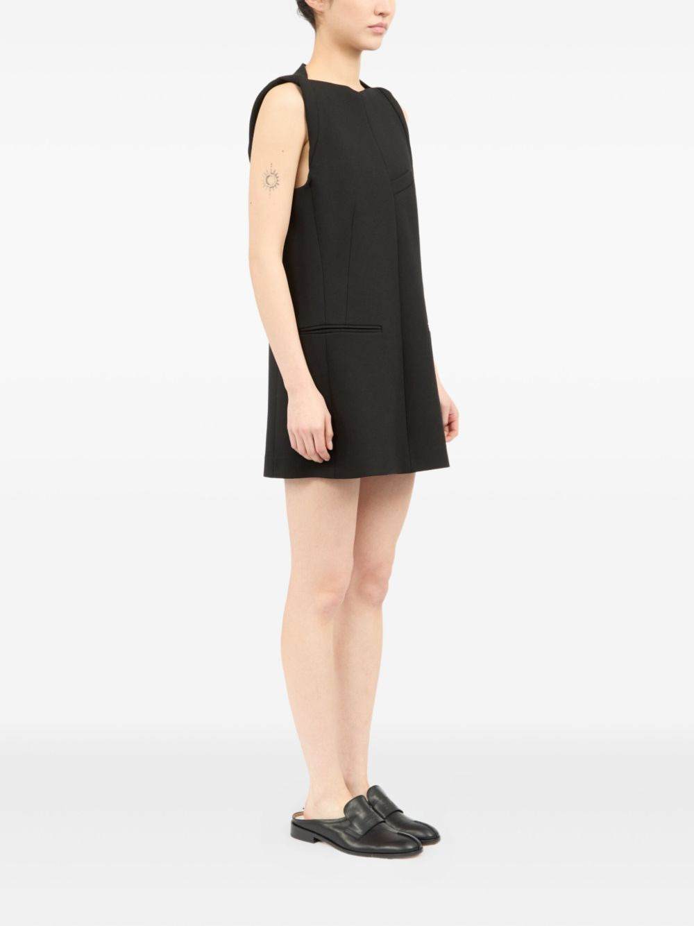 sleeveless mini dress - 4