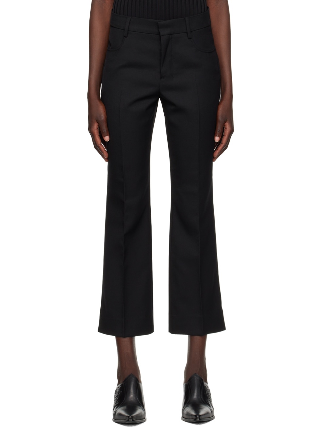 Black Four-Pocket Trousers - 1