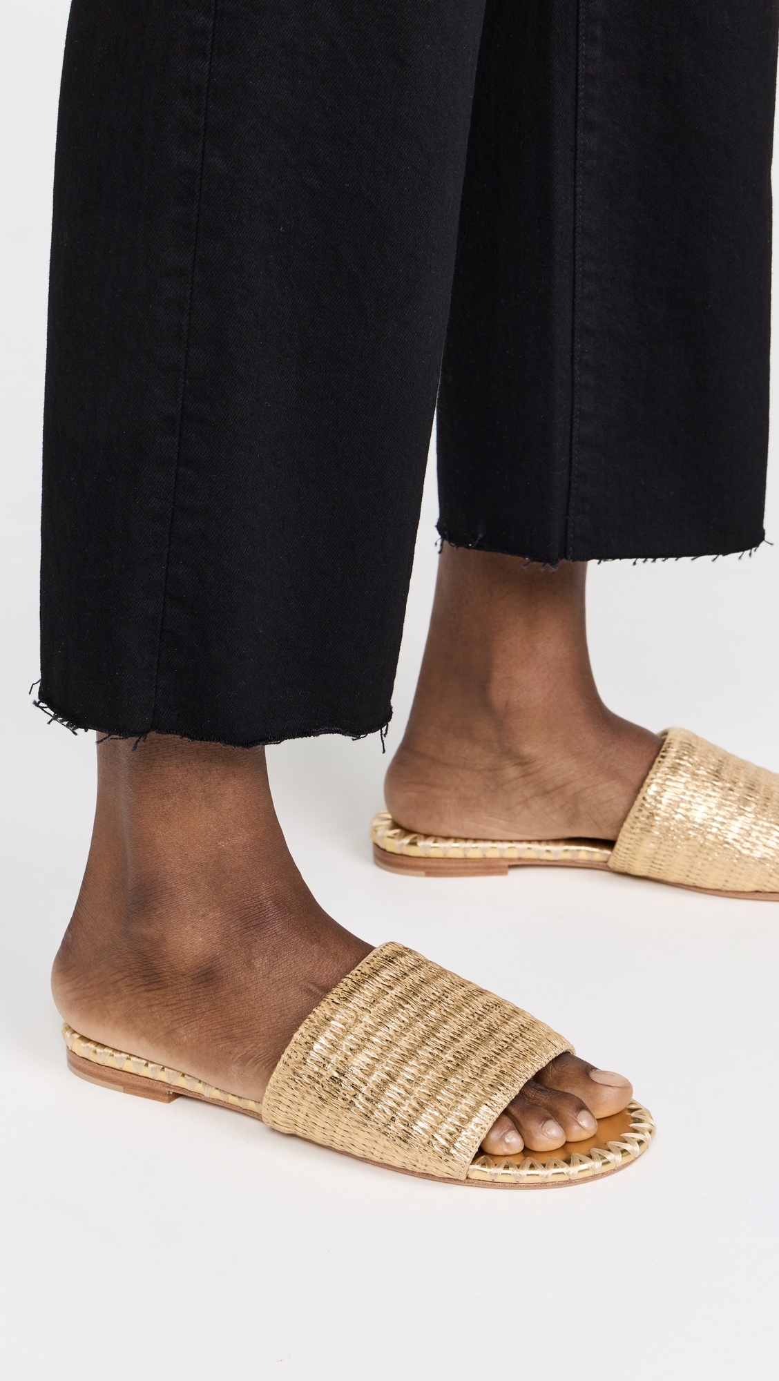 Metallic Raffia Salerno Sandals - 2