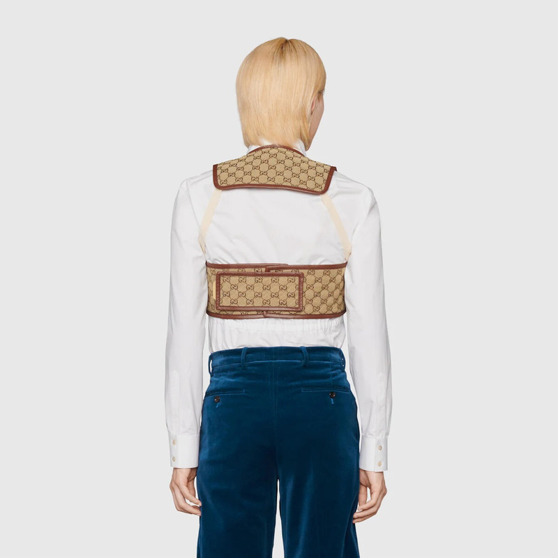 Quilted GG canvas vest 4