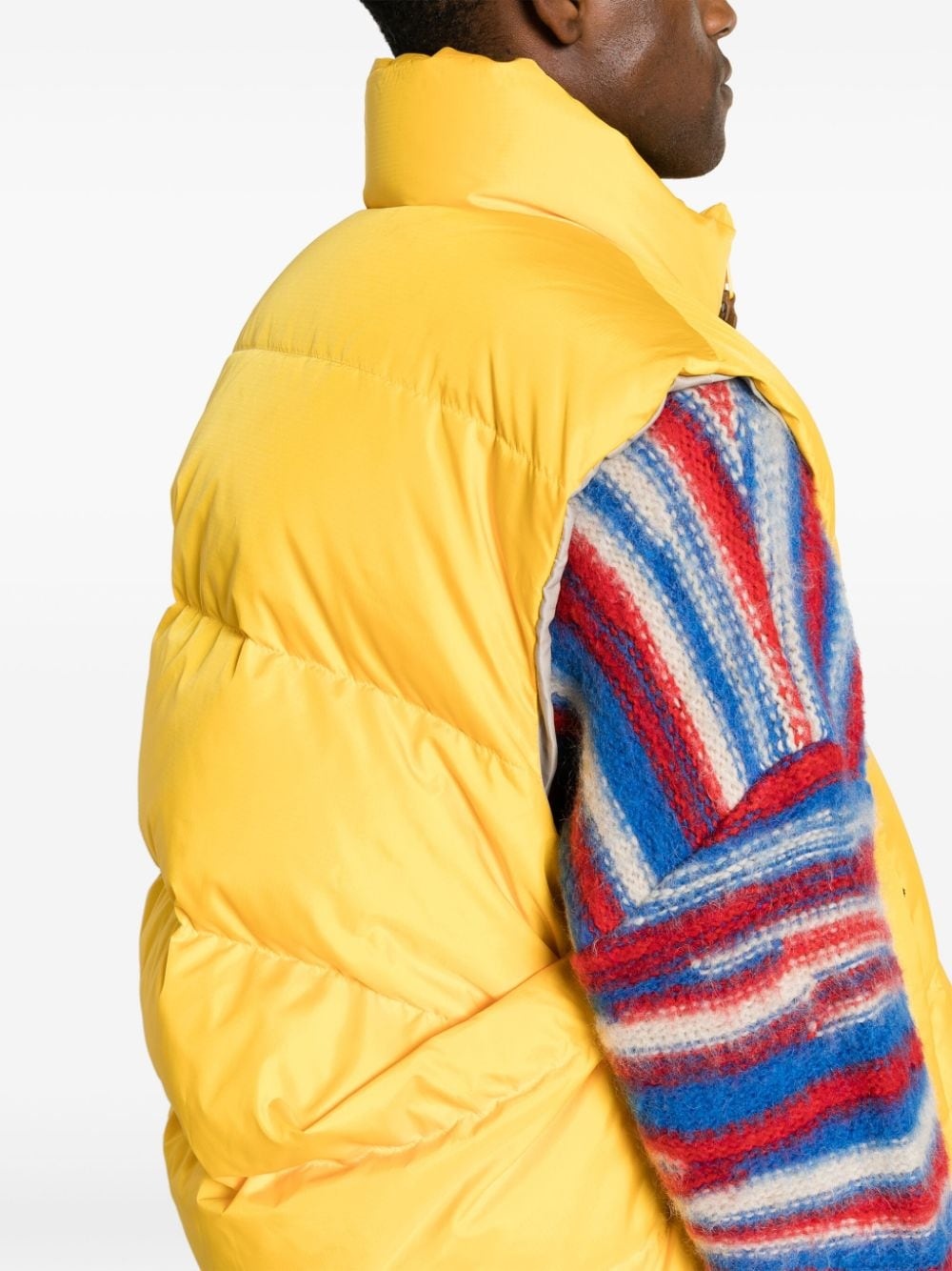high-neck padded gilet - 5